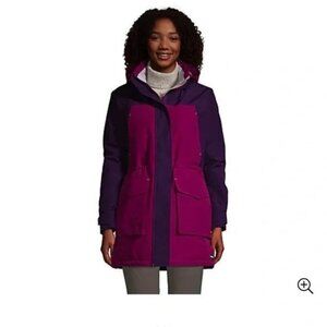 NWOT Lands End Women's Squall Insulated Waterproof Winter Parka Size M 10-12